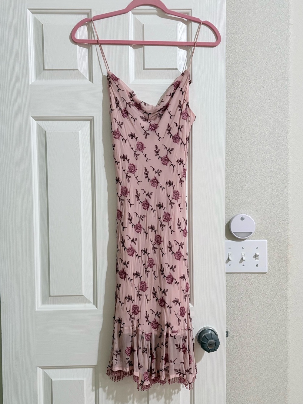 Vintage Betsey Johnson Dusty Pink Silk Slip Dress
